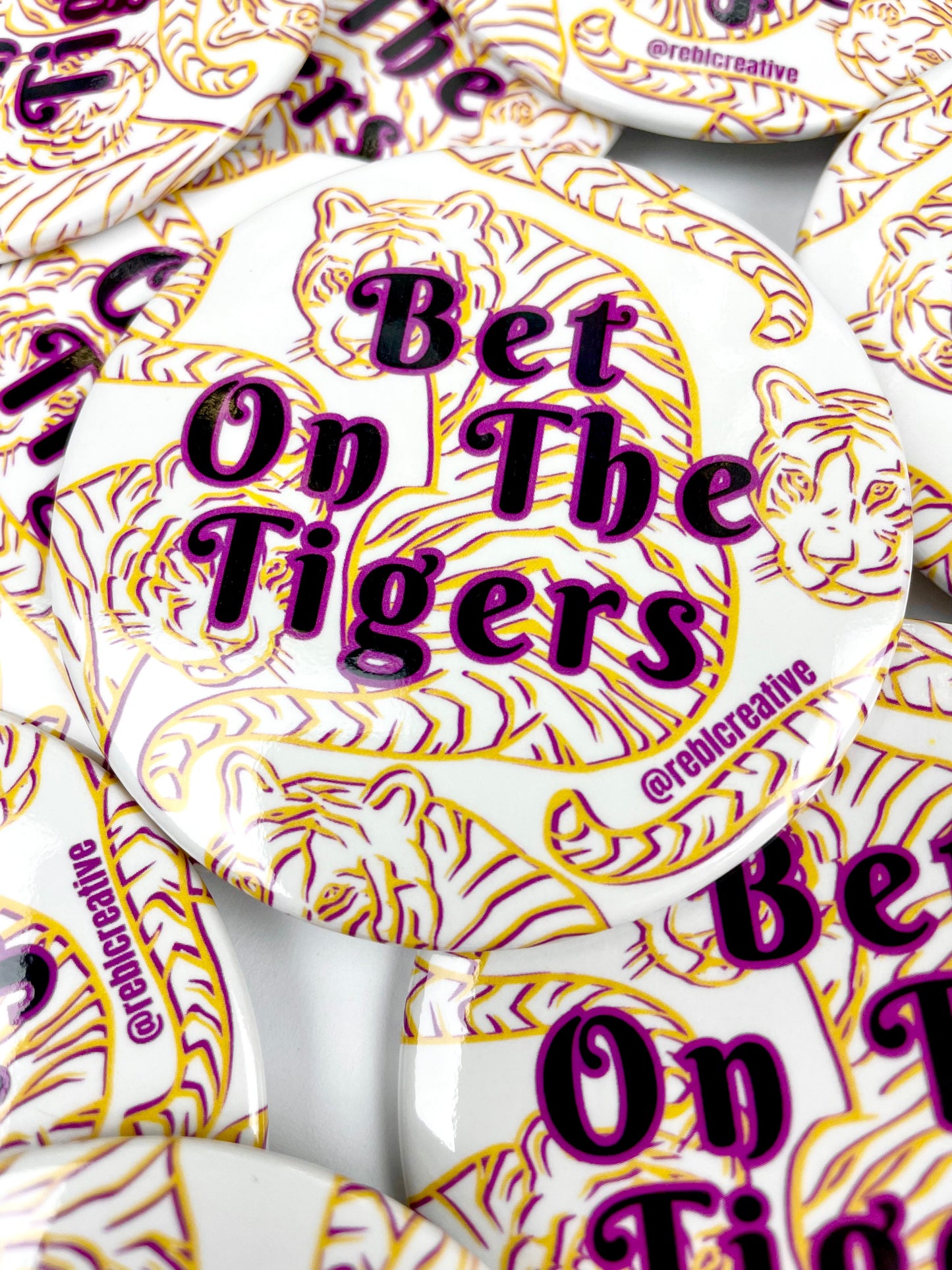 Bet On The Tigers - Purple and Yellow