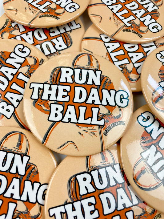 Run The Dang Ball - Orange and Grey