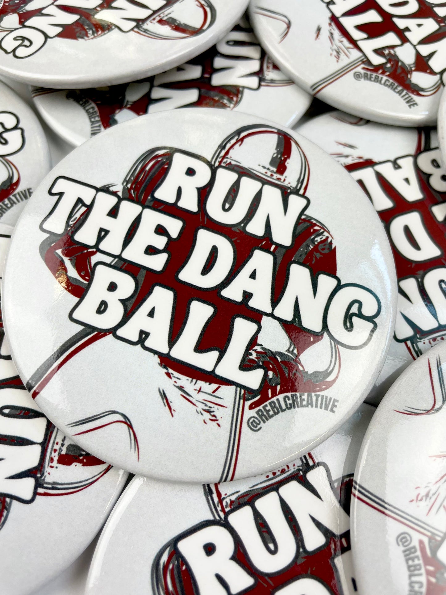 Run The Dang Ball - Maroon and Grey