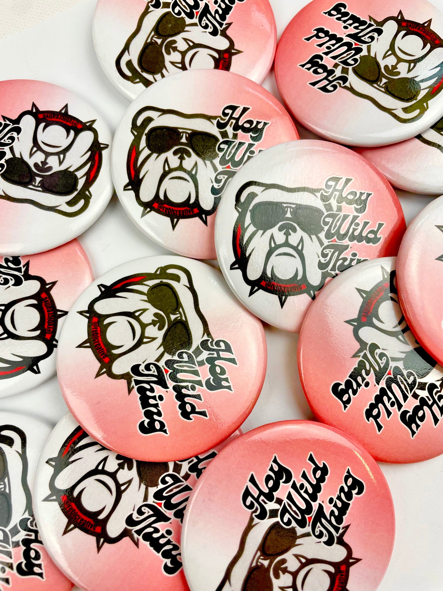 Hey Wild Thing - Red and Black Bulldog