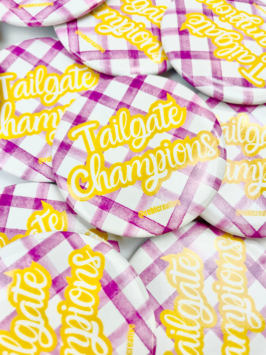 Tailgate Champions Gingham - Purple and Yellow