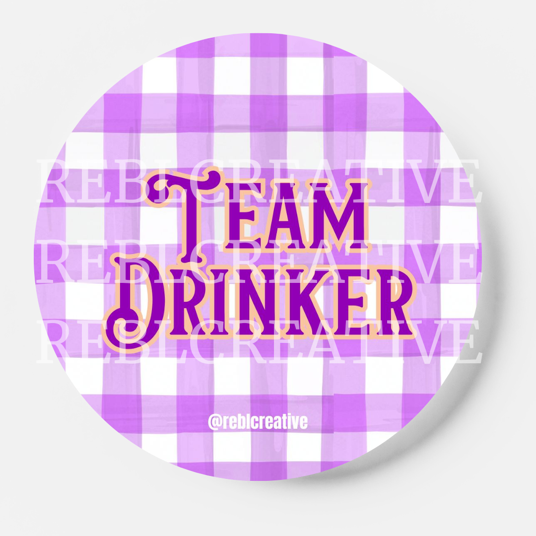 Team Drinker - Orange and Purple