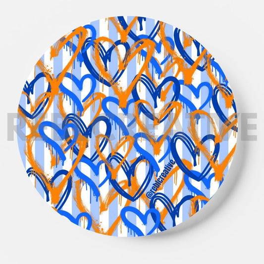 Team Hearts - Orange and Blue