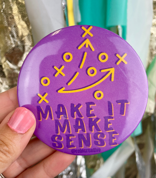 Make it Make Sense - Purple & Yellow
