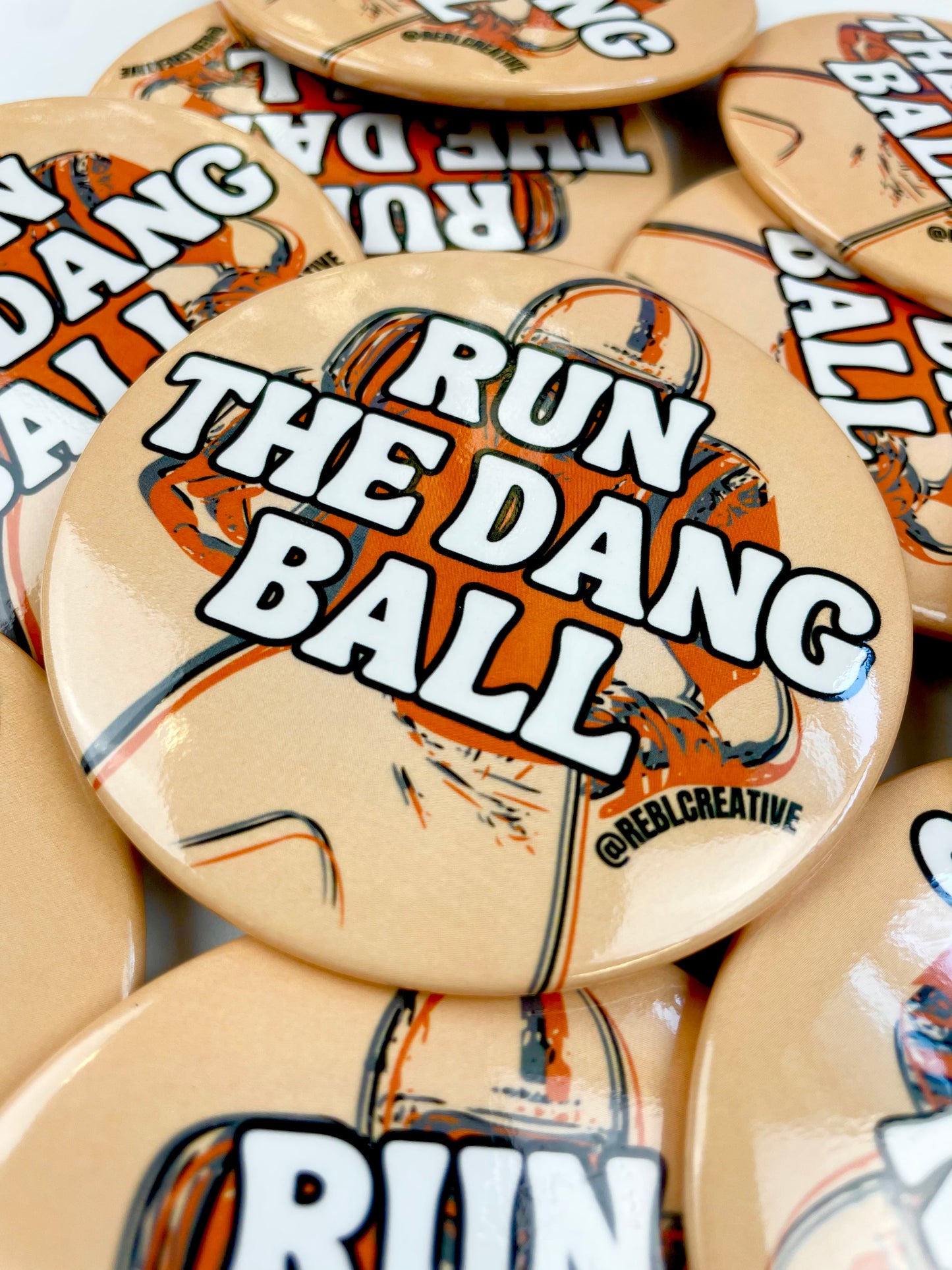 Run The Dang Ball - Orange and Grey
