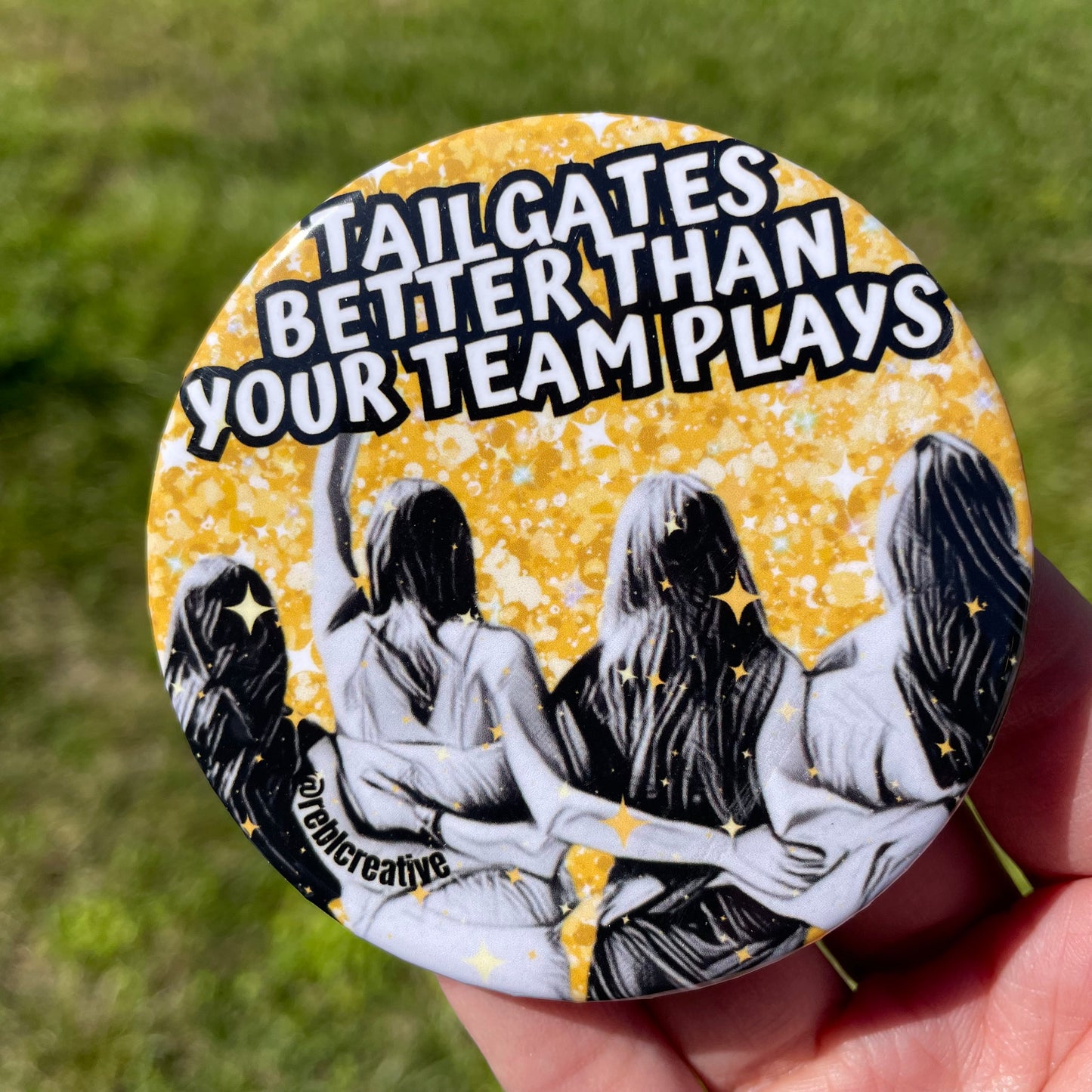 *Tailgates Better - Black & Yellow