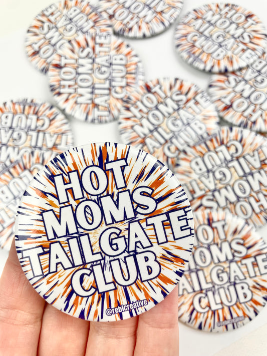 Hot Moms Tailgate Club - Orange/Navy