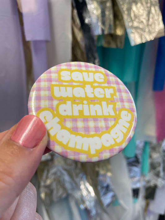 Save Water - Purple and Yellow