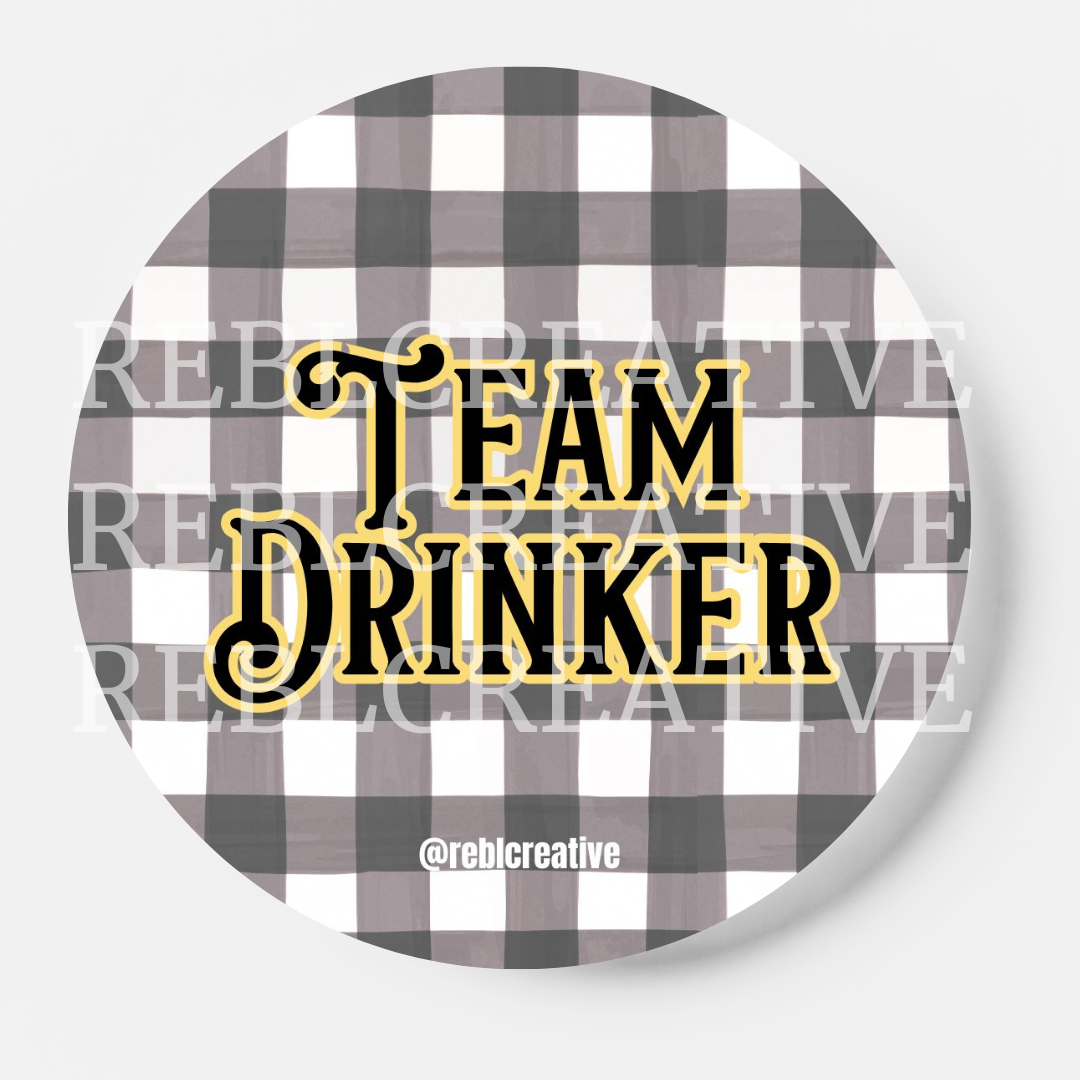 Team Drinker - Black and Yellow