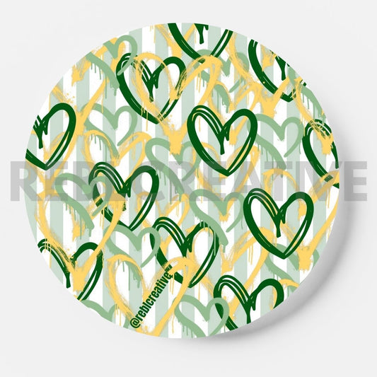 Team Hearts - Green and Yellow