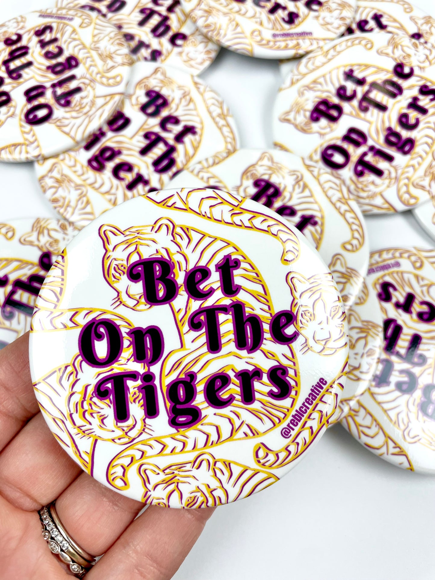 Bet On The Tigers - Purple and Yellow
