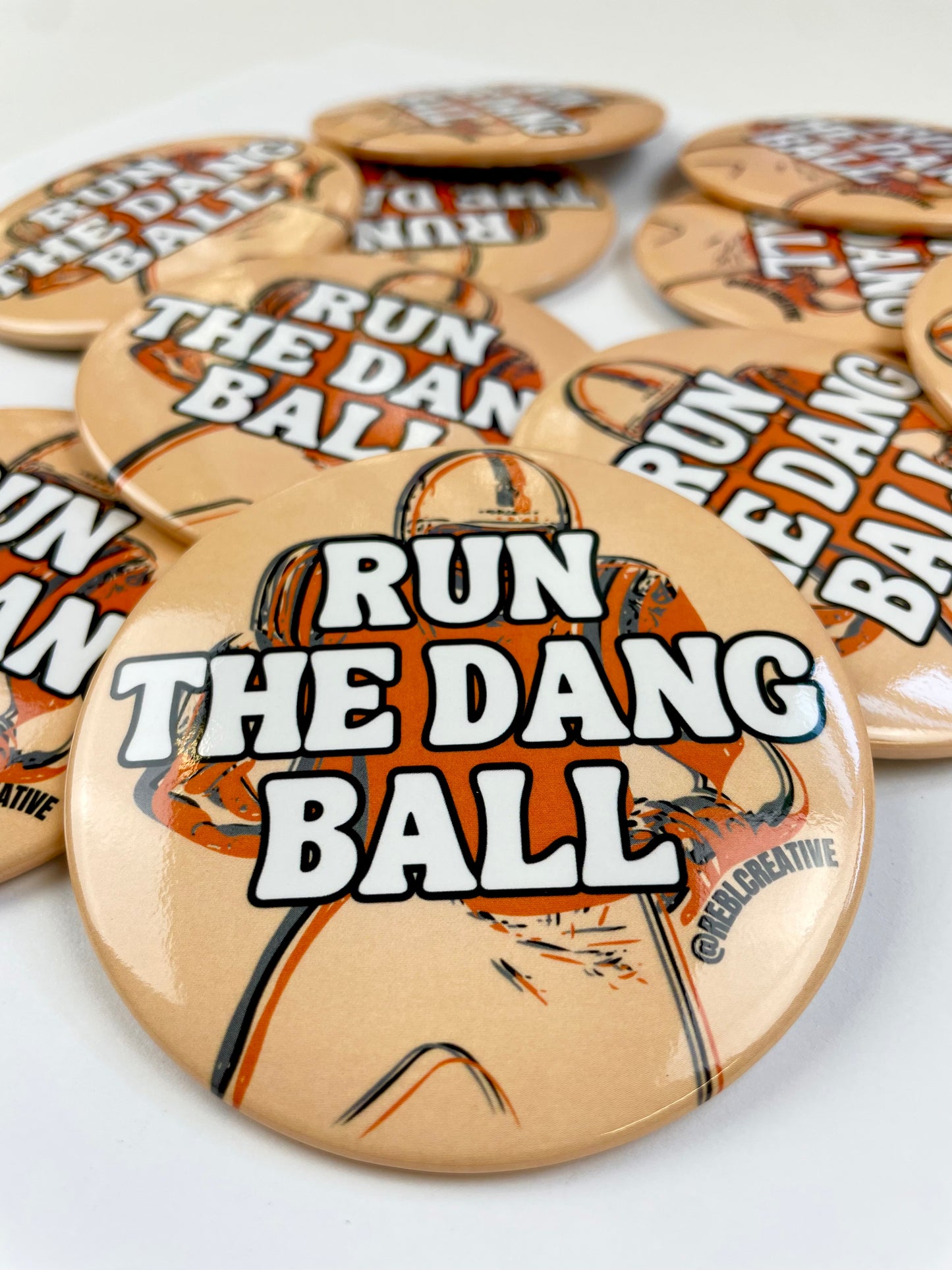 Run The Dang Ball - Orange and Grey