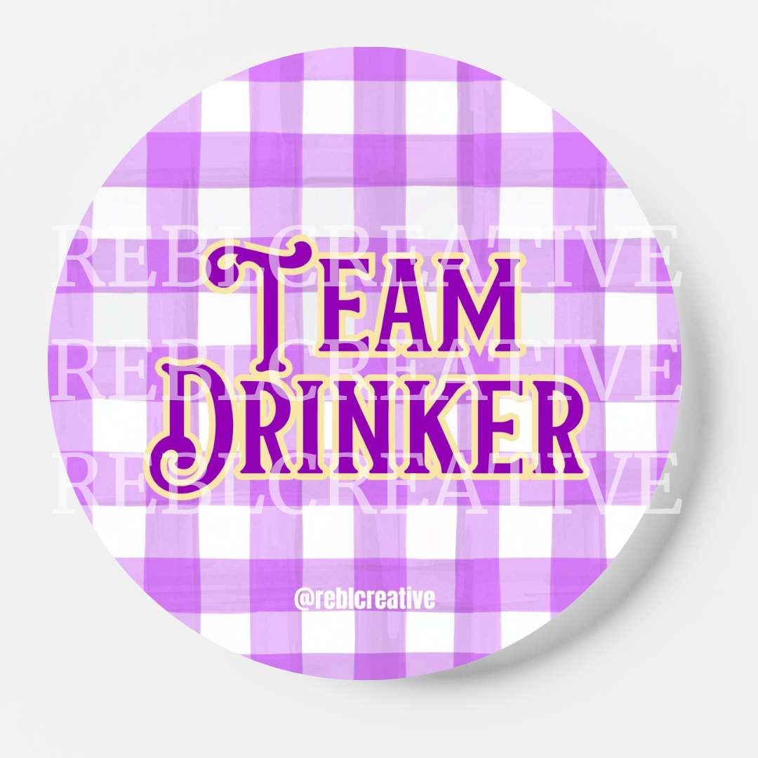 Team Drinker - Purple and Yellow