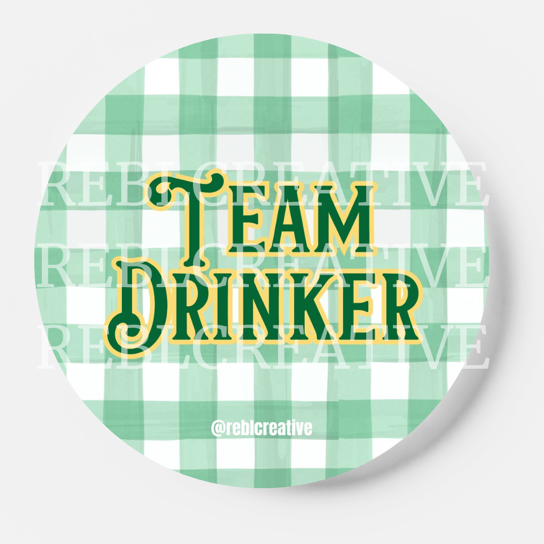 Team Drinker - Green and Yellow