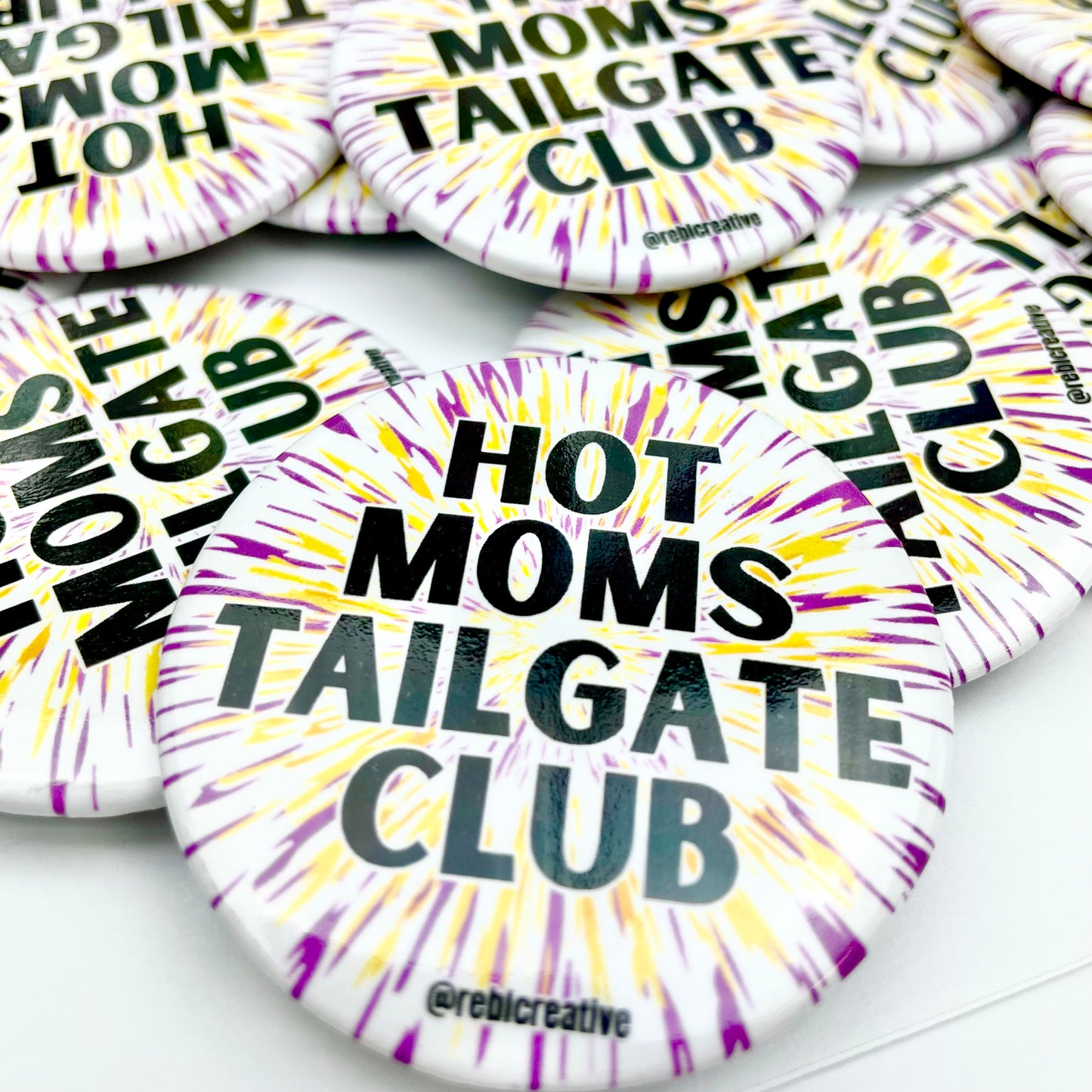 Hot Moms Tailgate Club - Purple/Gold