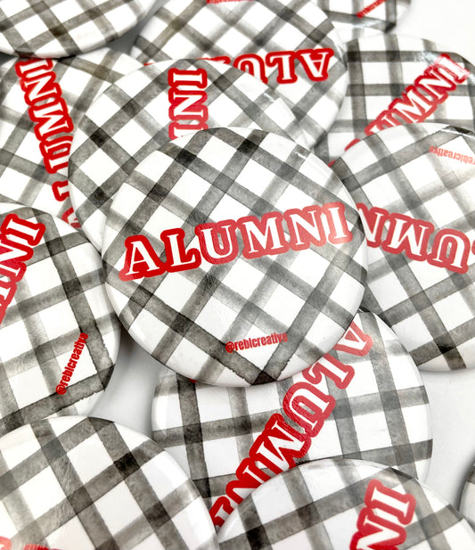 Alumni Gingham - Red and Black