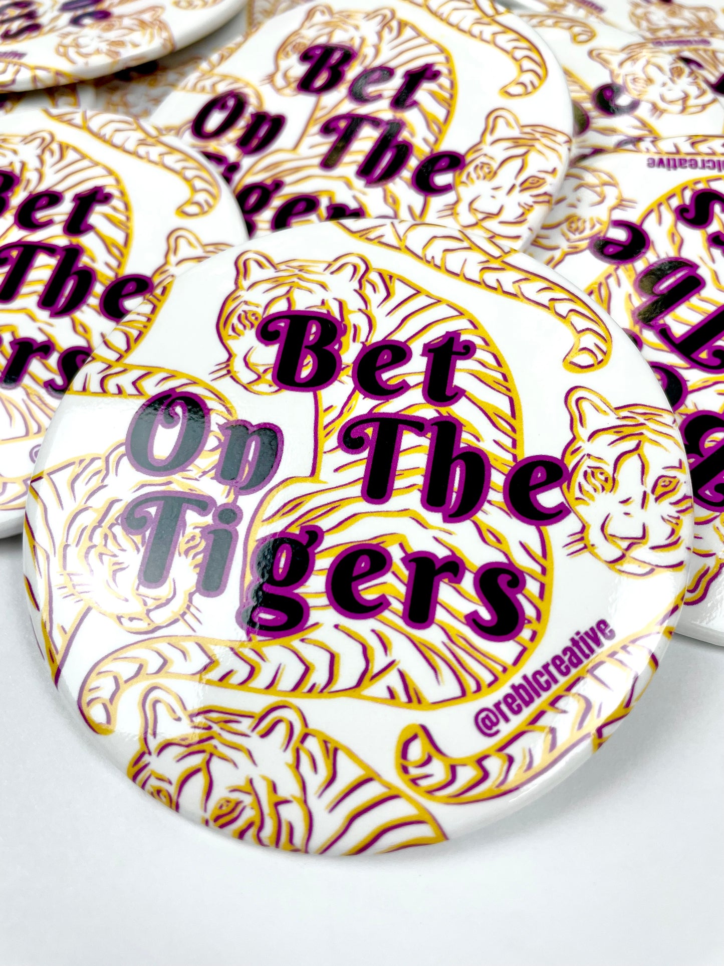 Bet On The Tigers - Purple and Yellow
