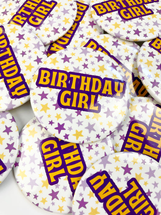 Birthday Girl - Purple and Gold