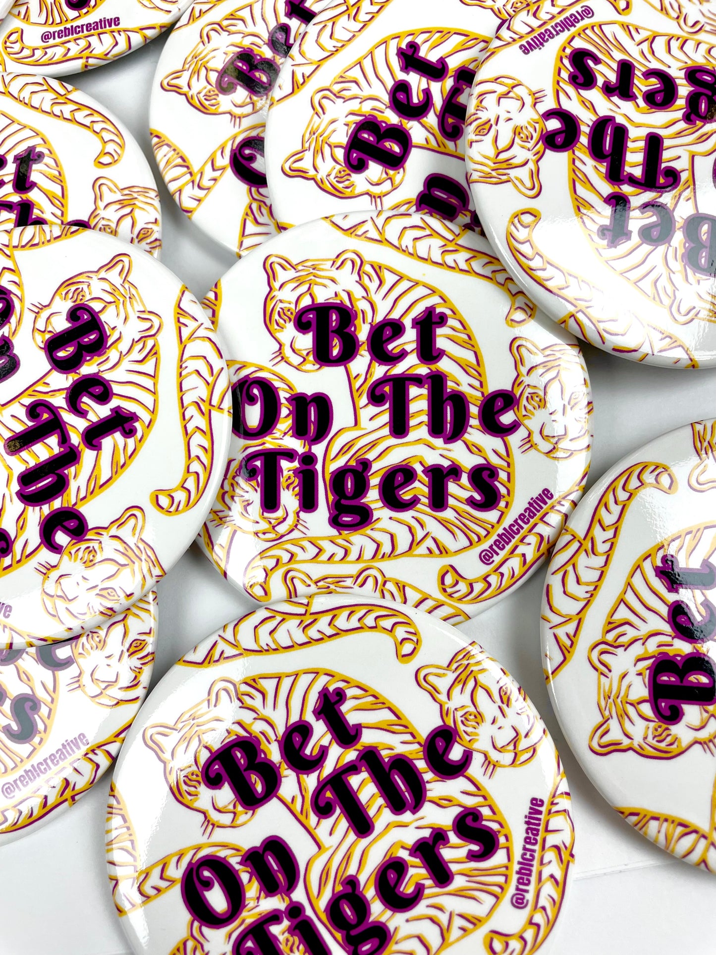 Bet On The Tigers - Purple and Yellow