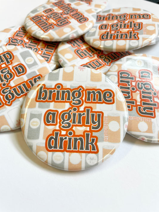 Girly Drink - Orange and Grey