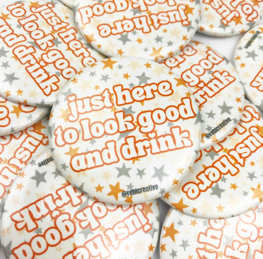 Look Good & Drink Stars - Orange/Grey