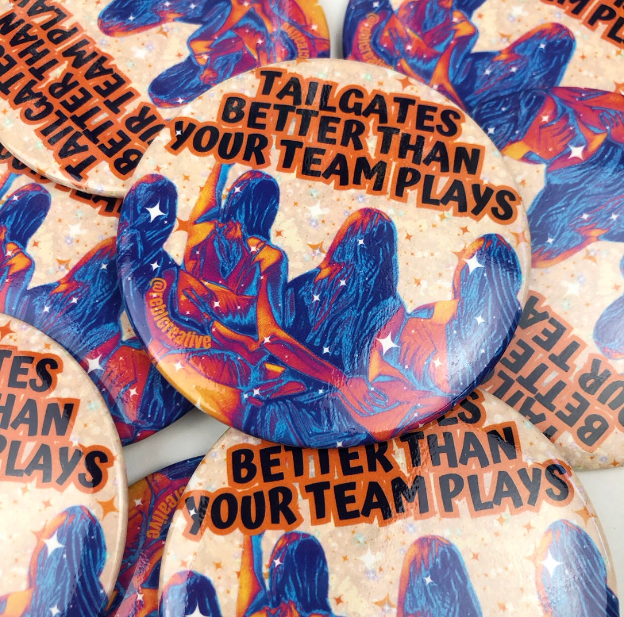 Tailgates Better - Orange and Blue