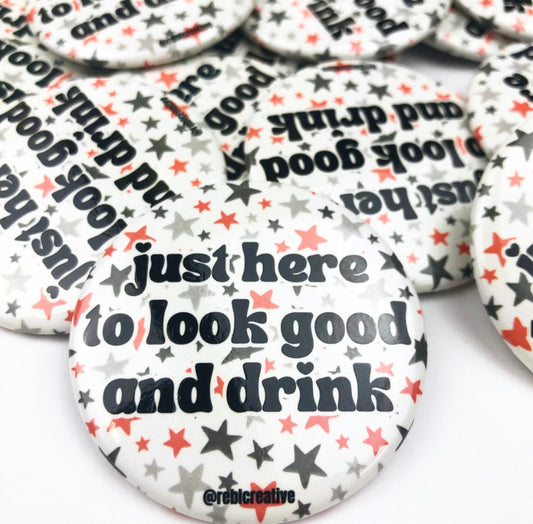 Look Good & Drink Stars - Red/Black