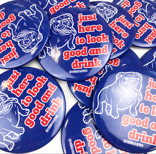 *Look Good & Drink - Red/Royal Bulldog