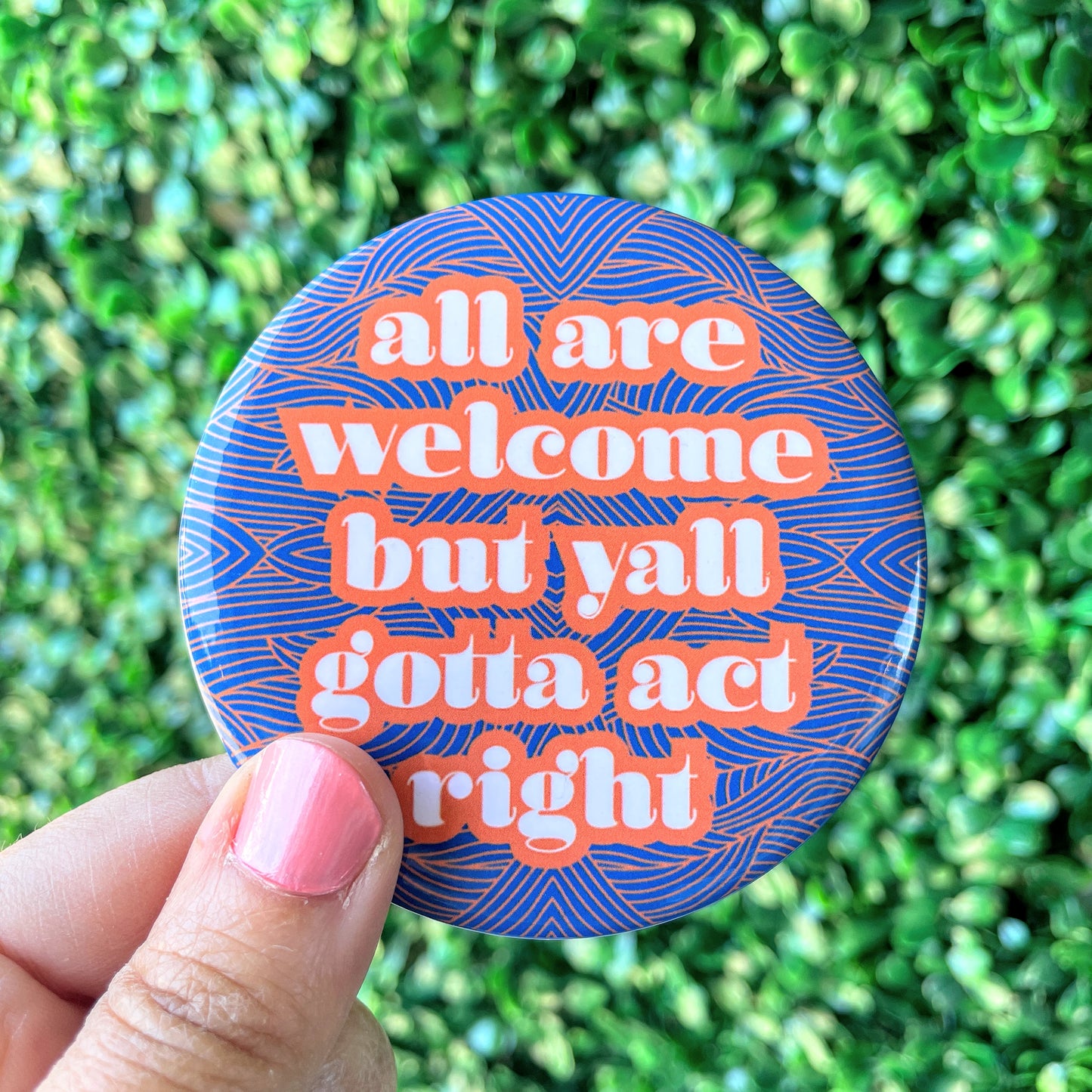 Welcome - Navy and Orange