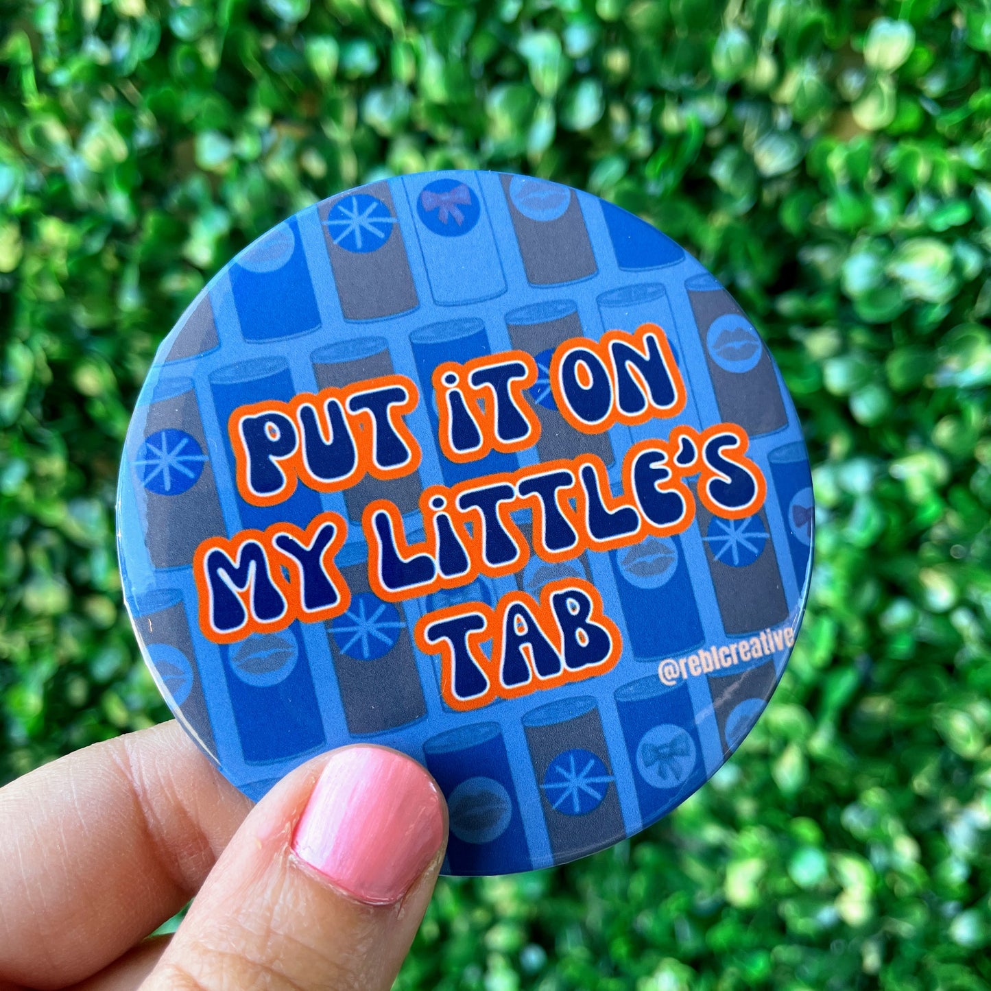 Little's Tab - Orange & Navy