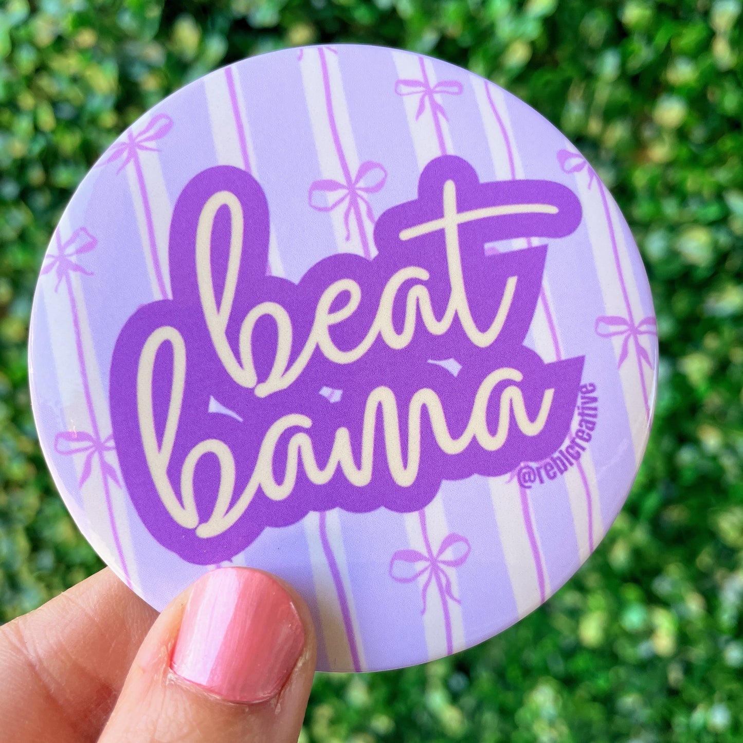 Beat Bama - Bows - Purple and Yellow