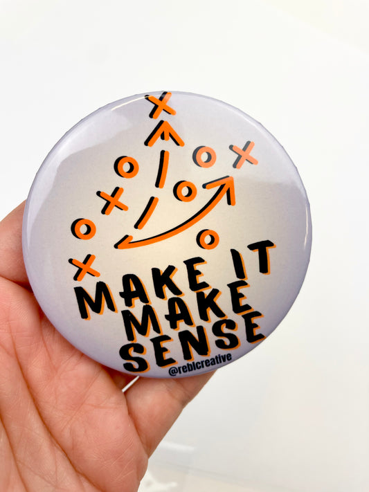 *Make it Make Sense - Orange & Navy
