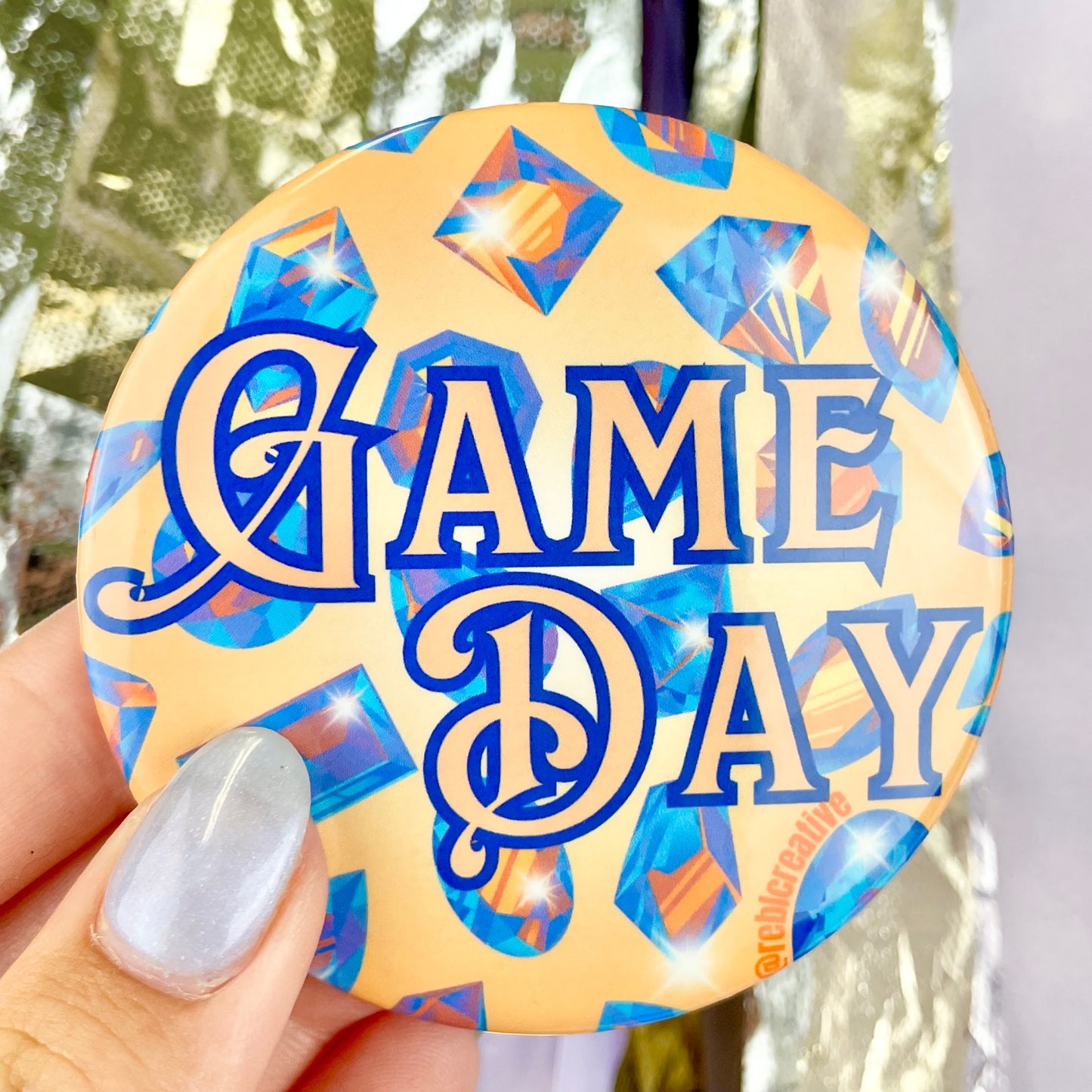 *Bejeweled Game Day - Orange & Blue