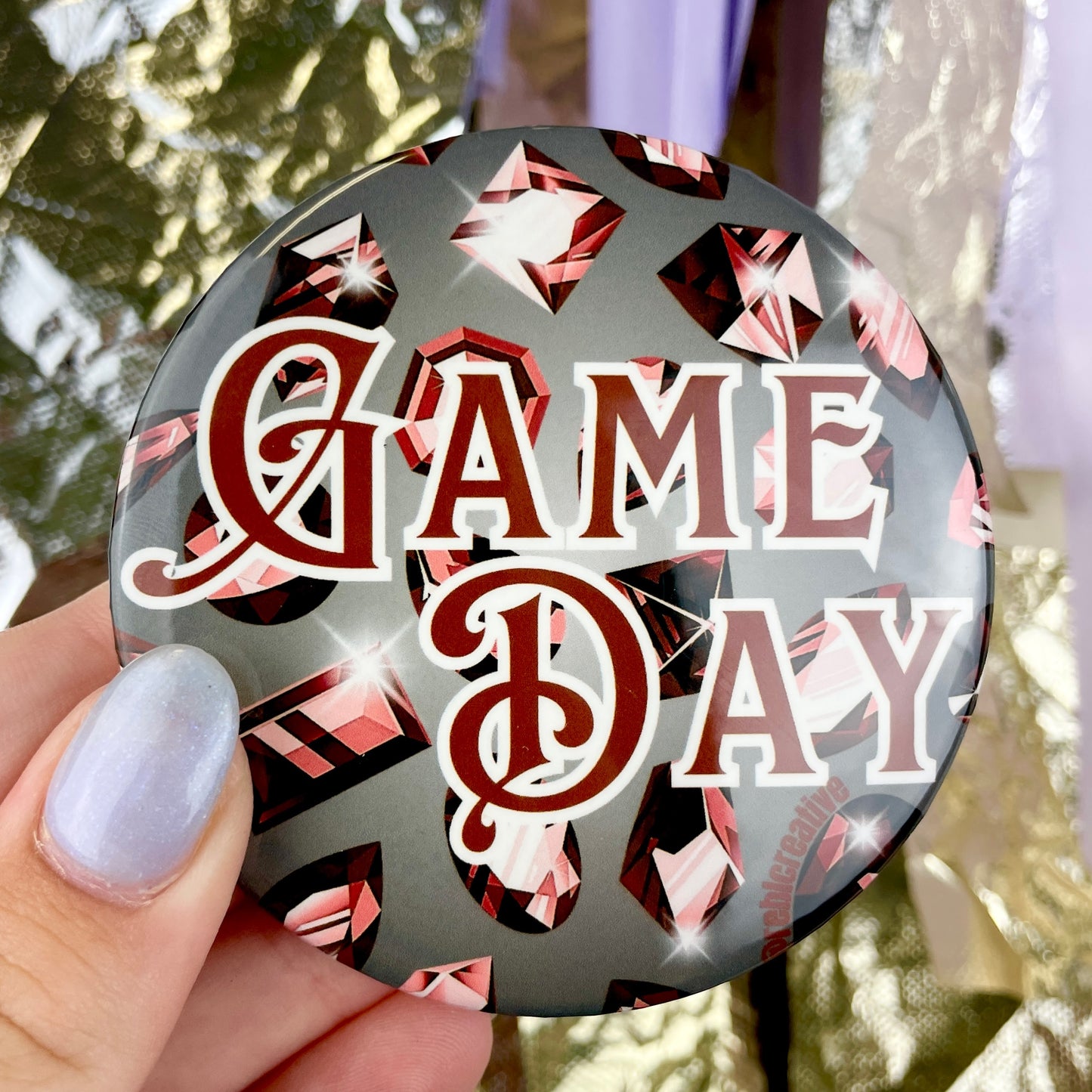 *Bejeweled Game Day - Maroon & Grey