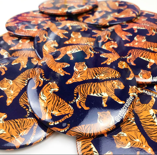 Tiger Lounge - NAVY & ORANGE