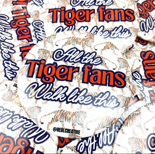 Tiger Fans Walk - Navy & Orange