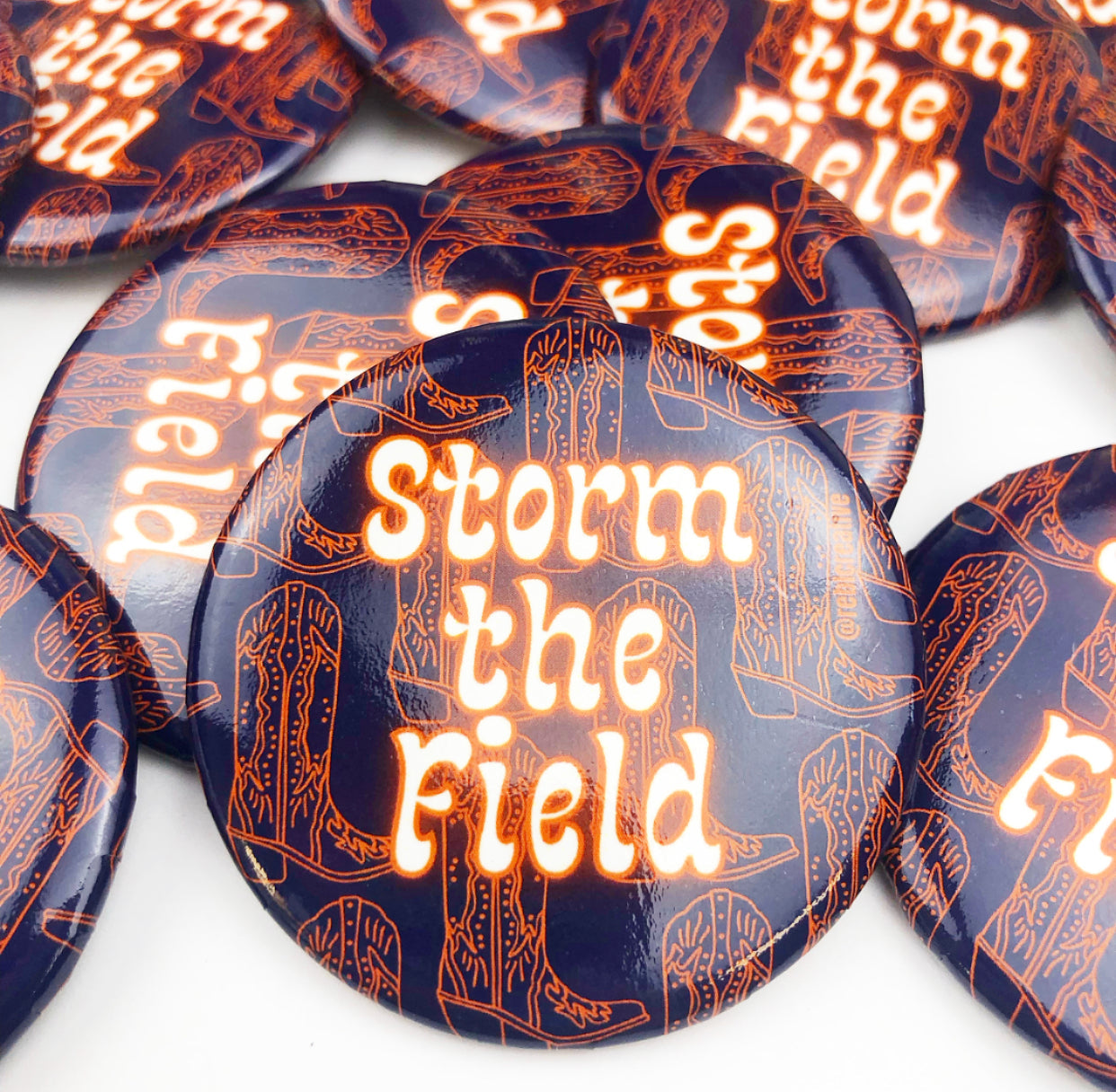 Storm The Field - Navy & Orange