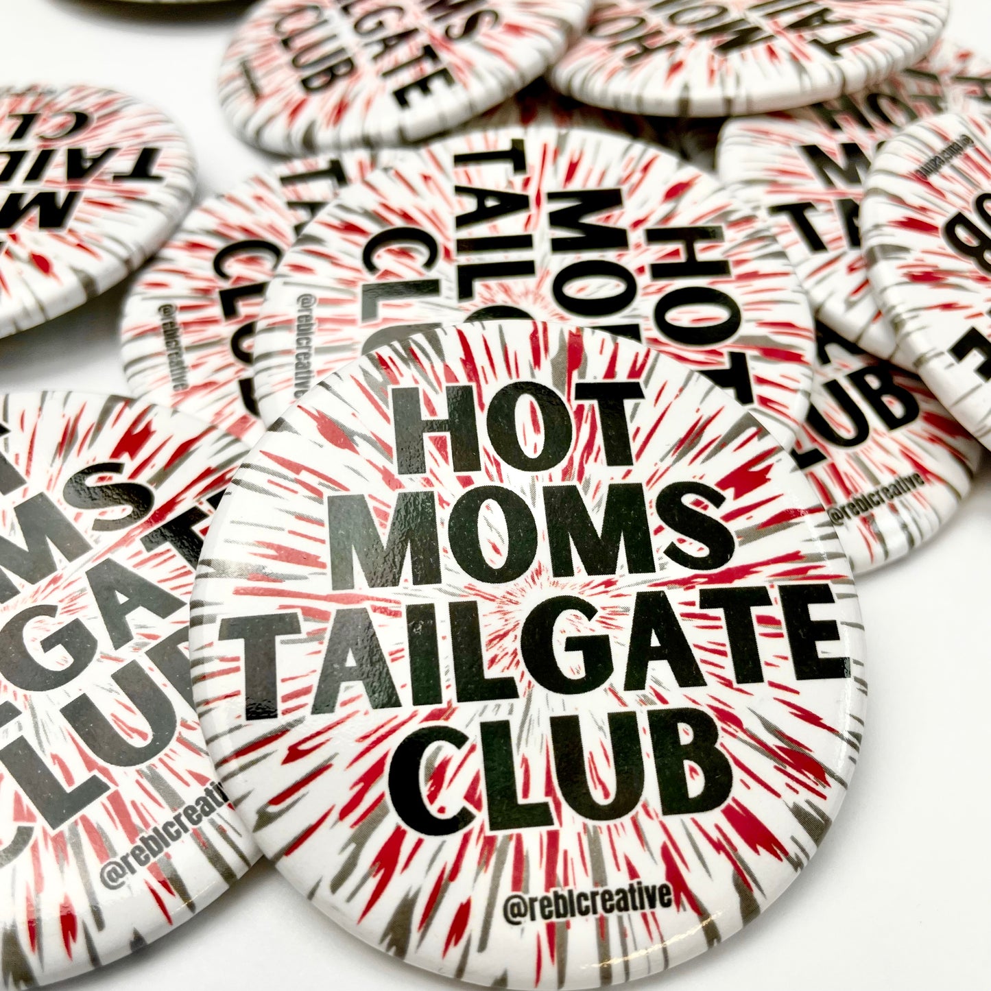Hot Moms Tailgate Club - Red/Grey