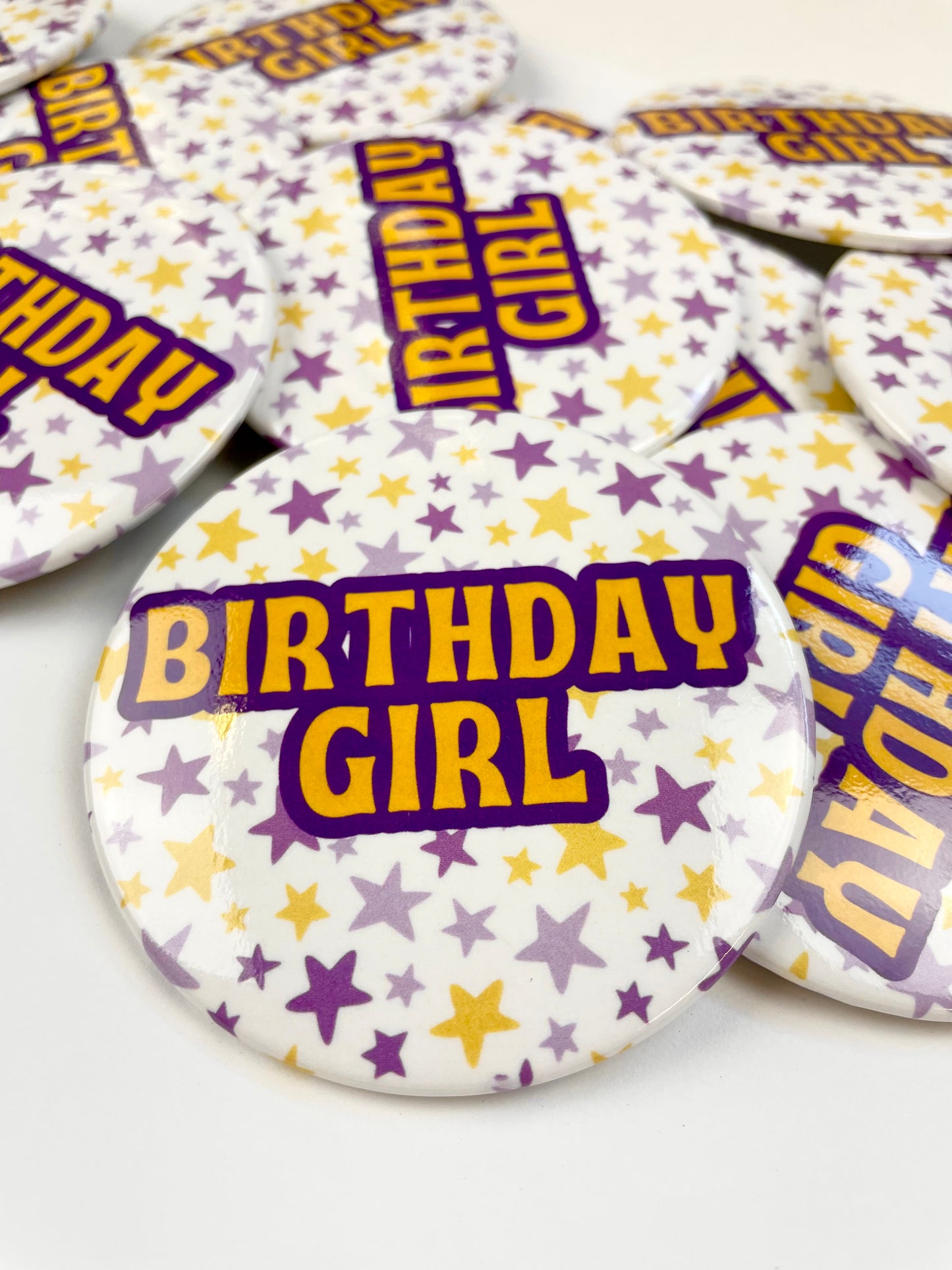 Birthday Girl - Purple and Gold