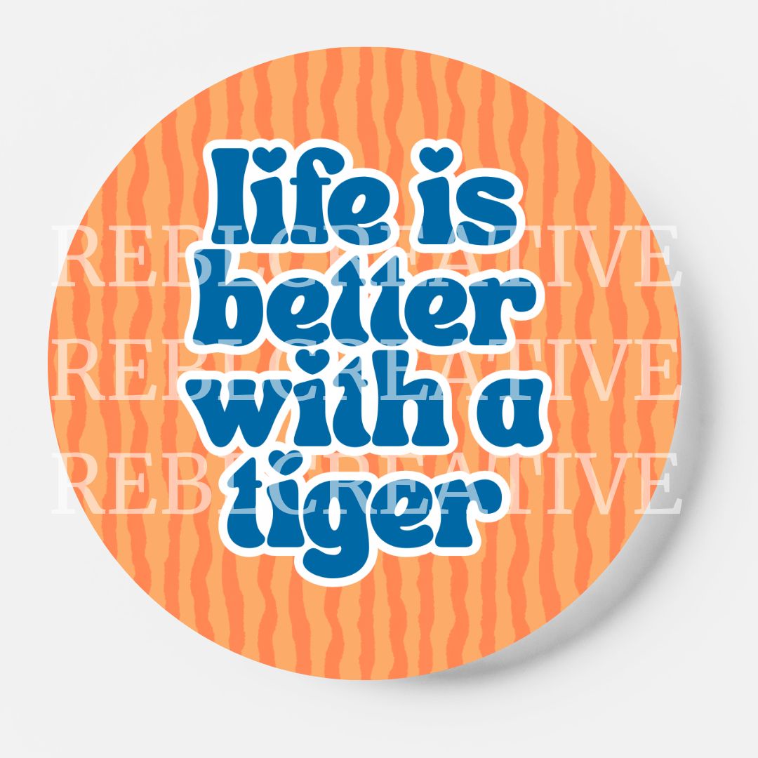 Better With - Tiger - Orange & Blue