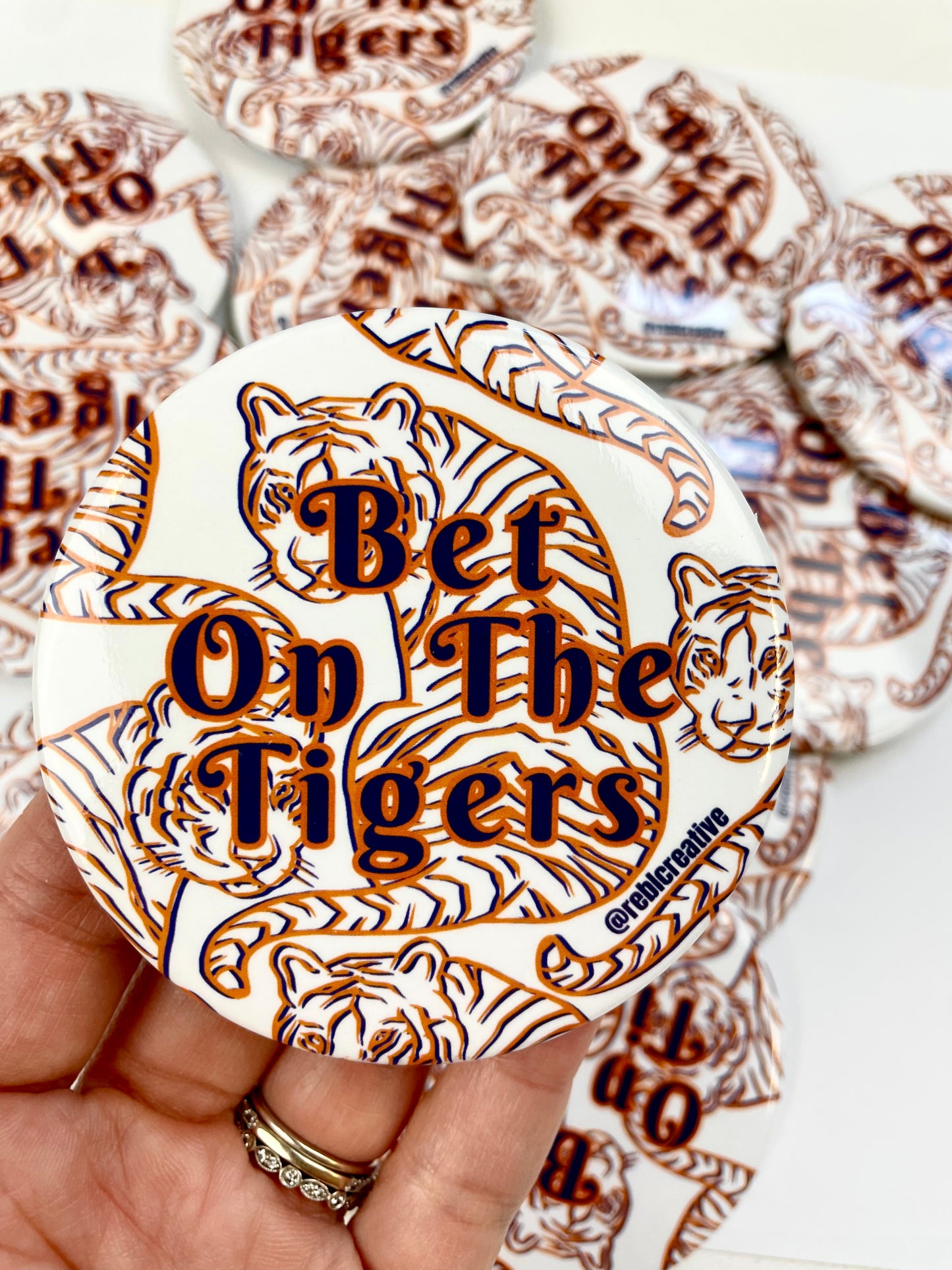 *Bet On The Tigers - Orange and Navy