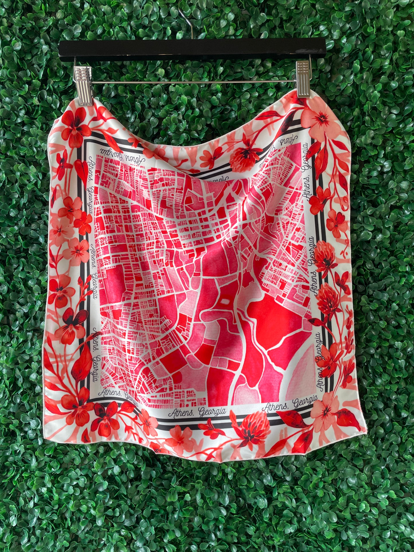 Athens Georgia Watercolor Map Scarf - *PRE-ORDER*