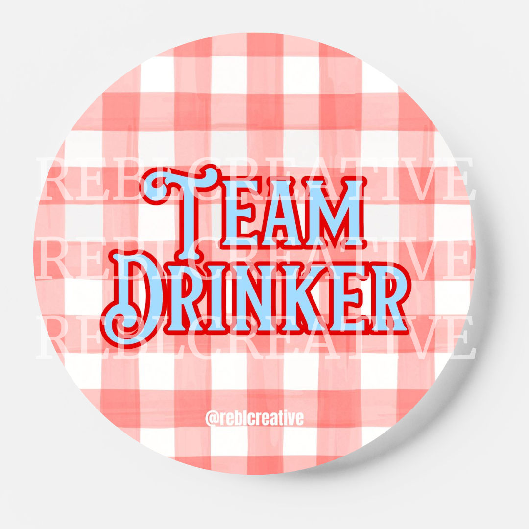 Team Drinker - Red and Sky