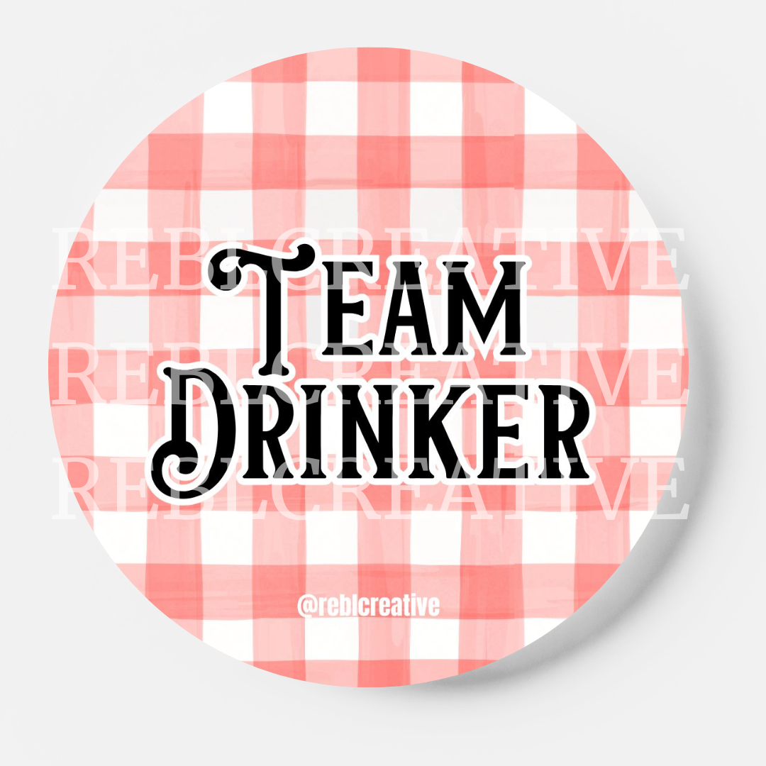 Team Drinker - Red and Black