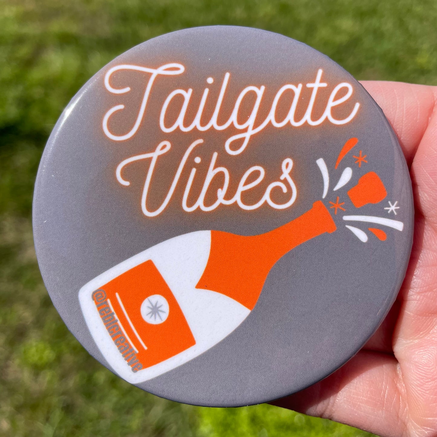 *Tailgate Vibes - Grey & Orange