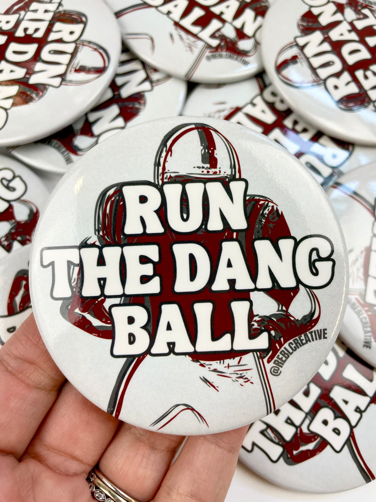 Run The Dang Ball - Maroon and Grey