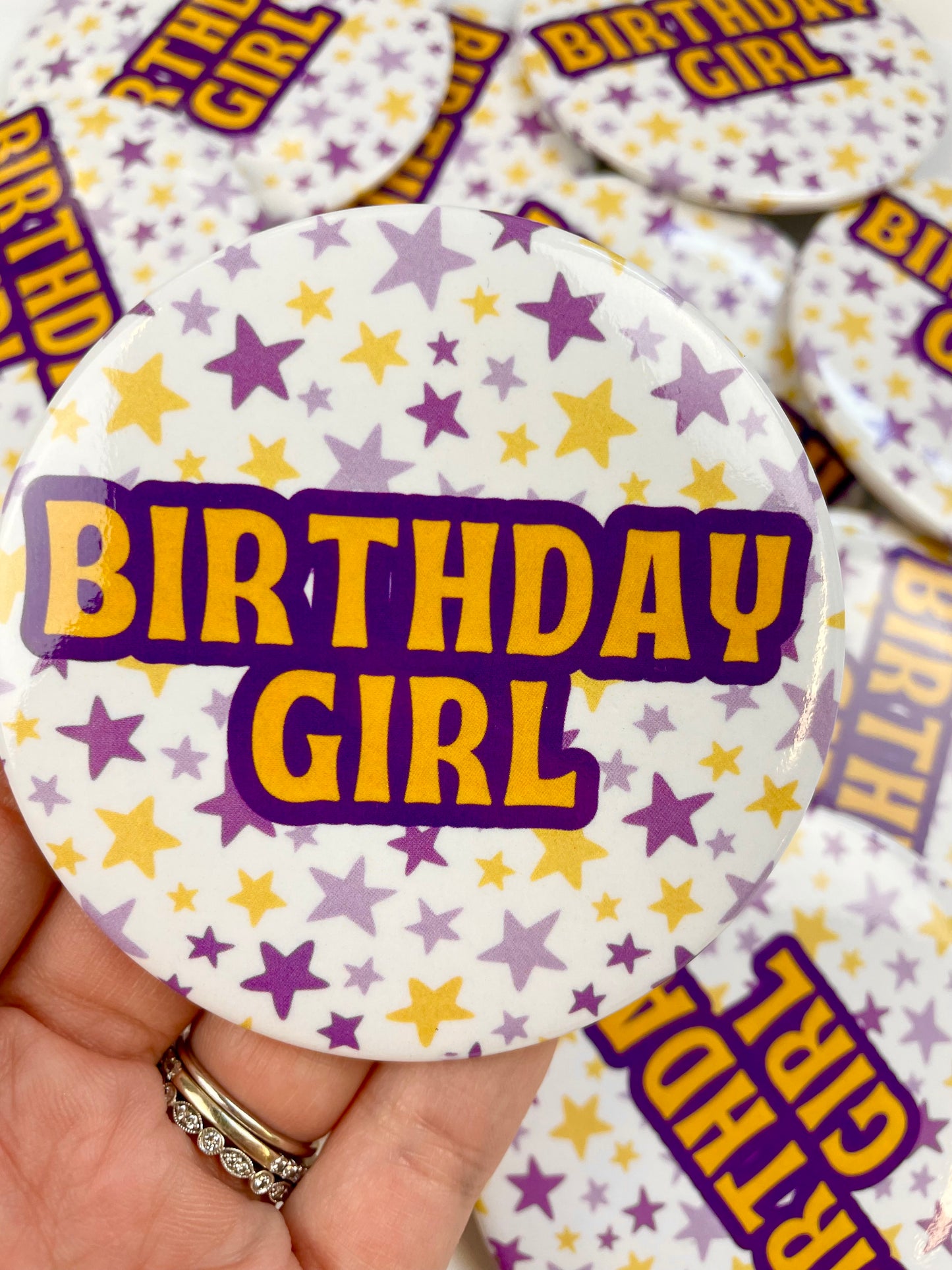 Birthday Girl - Purple and Gold