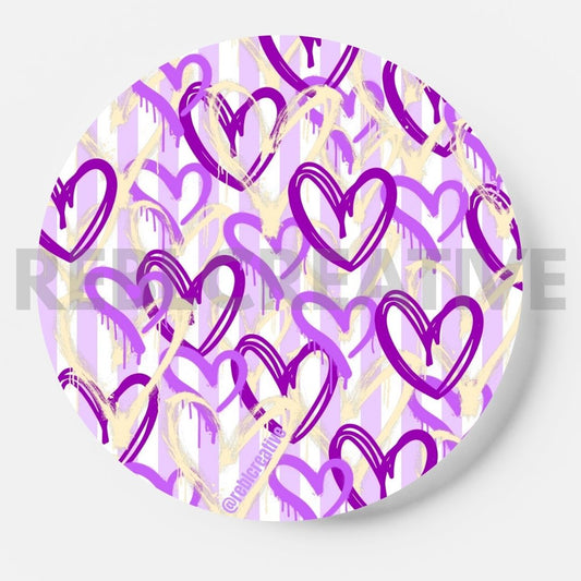 Team Hearts - Purple and Yellow