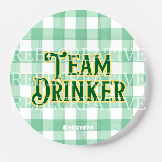 Team Drinker - Green and Yellow