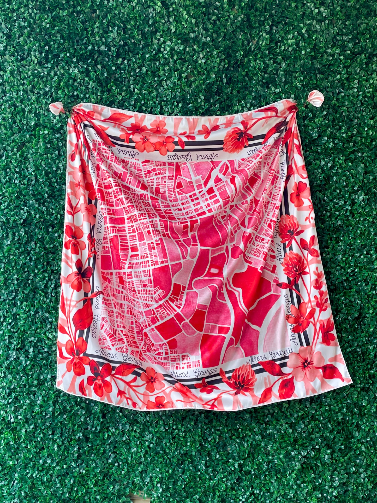 Athens Georgia Watercolor Map Scarf - *PRE-ORDER*